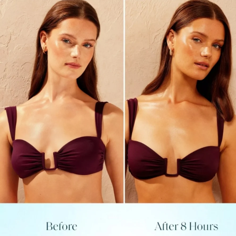 St.Tropez Cherry Macaron Self Tan 3 piece set cruelty free- pink/blue